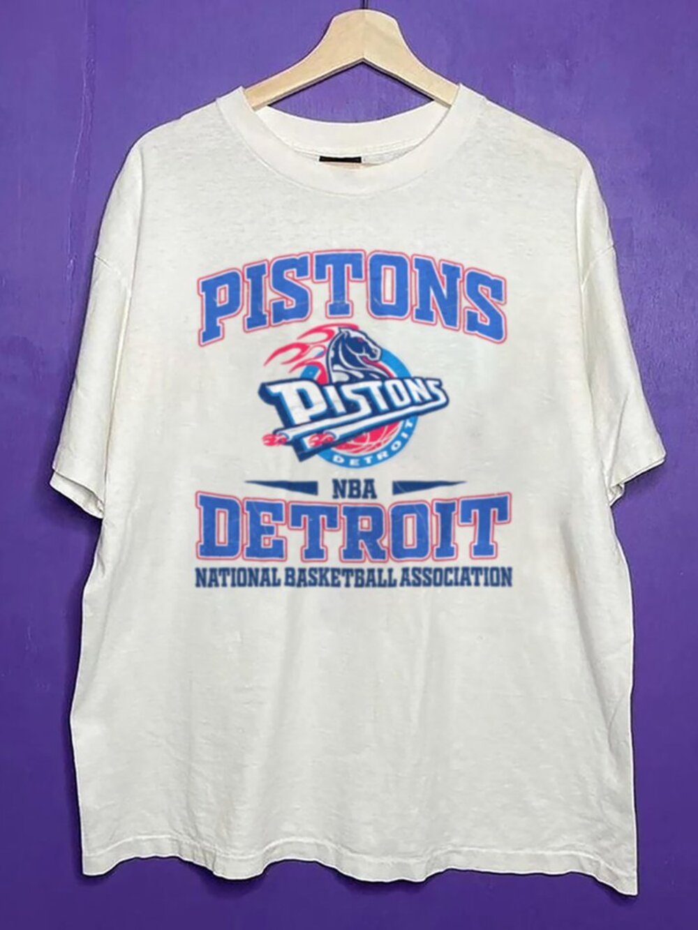 Vintage Detroit Pistons Basketball Shirt, NBA Detroit Pistons Men Women Shirt